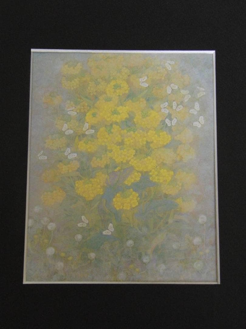 高橋淑子、【ゆく春】、希少な額装用画集より、新品額装付