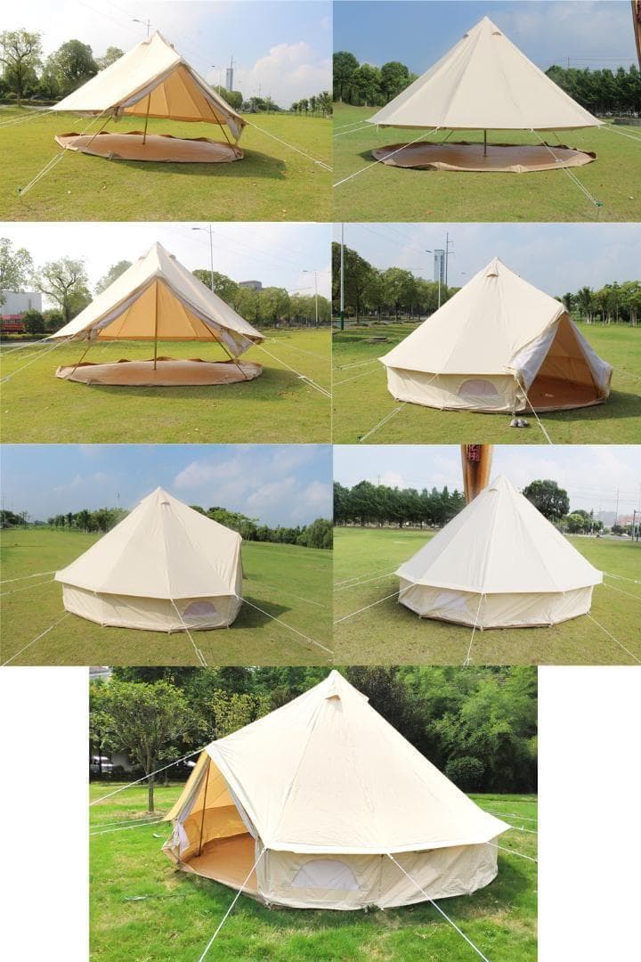 ⑮ ベルテント コットンテント ワンポールテント フロアシート脱着可 3メートル