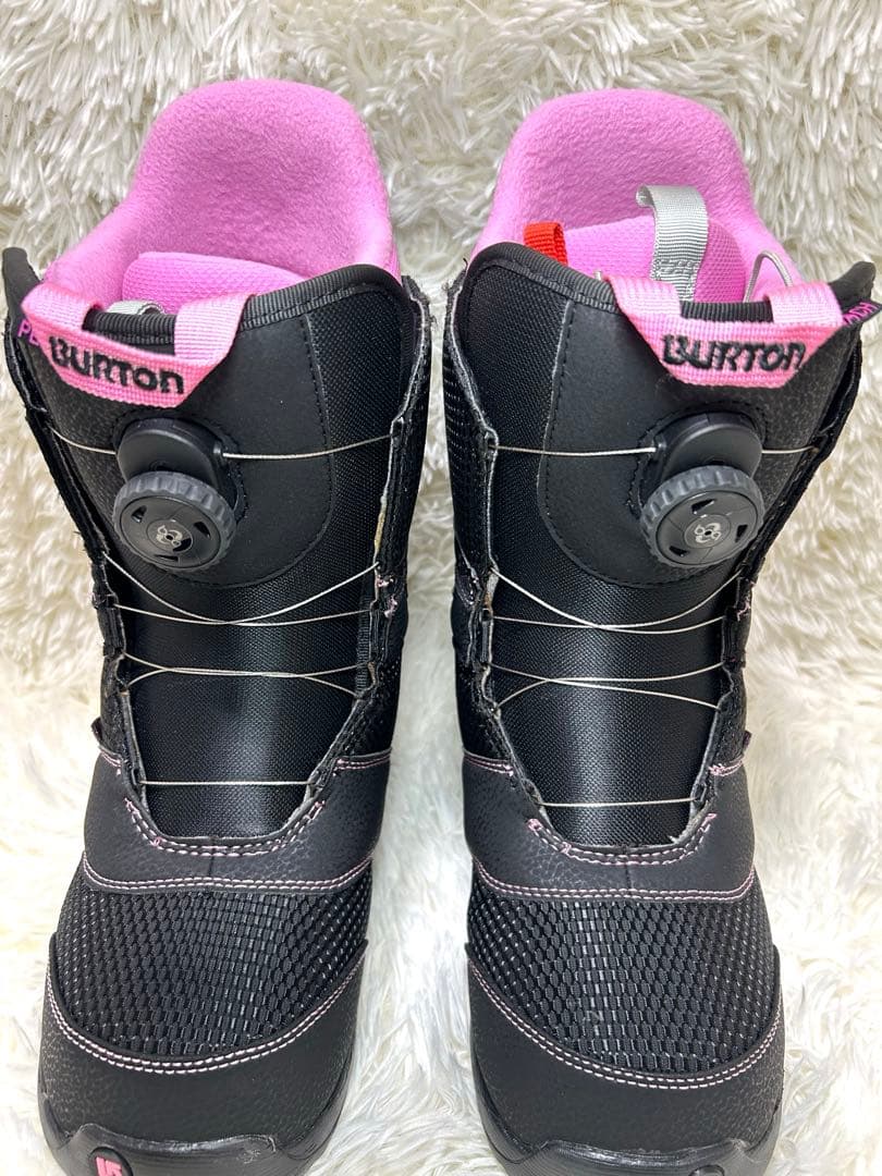Burton peacスノーボードブーツ 24cm ブラック　ピンク BOA