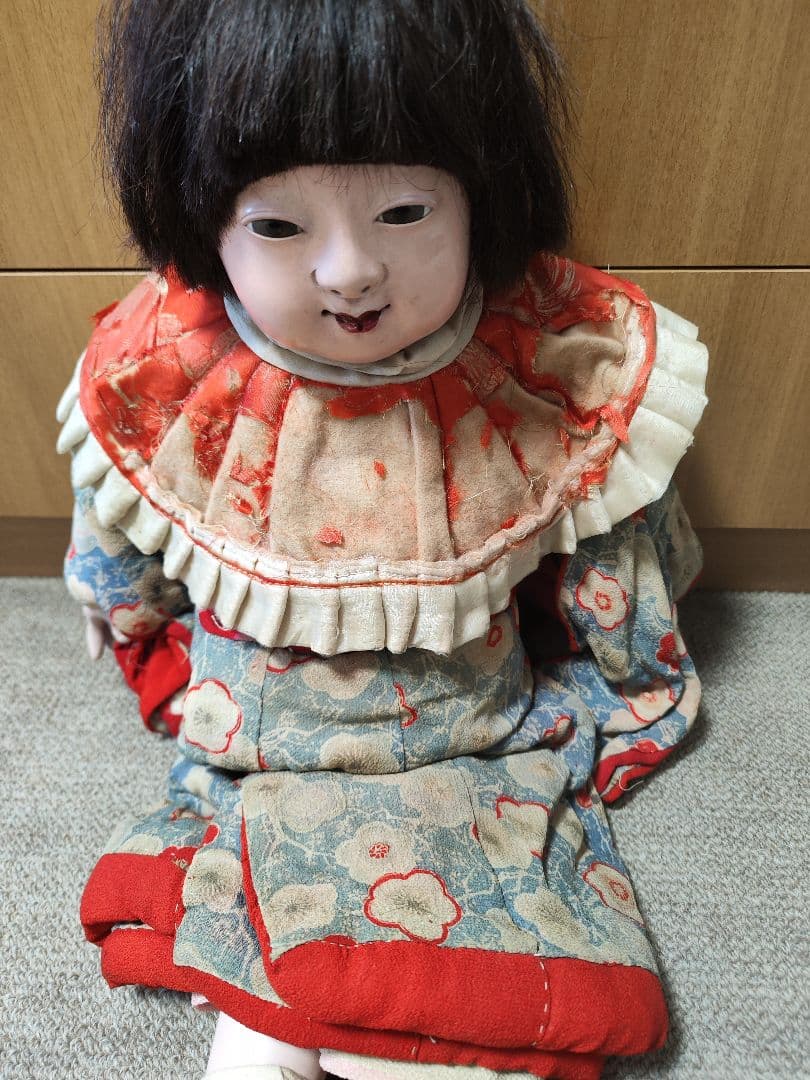 市松人形　抱き人形　60cm　アンティーク