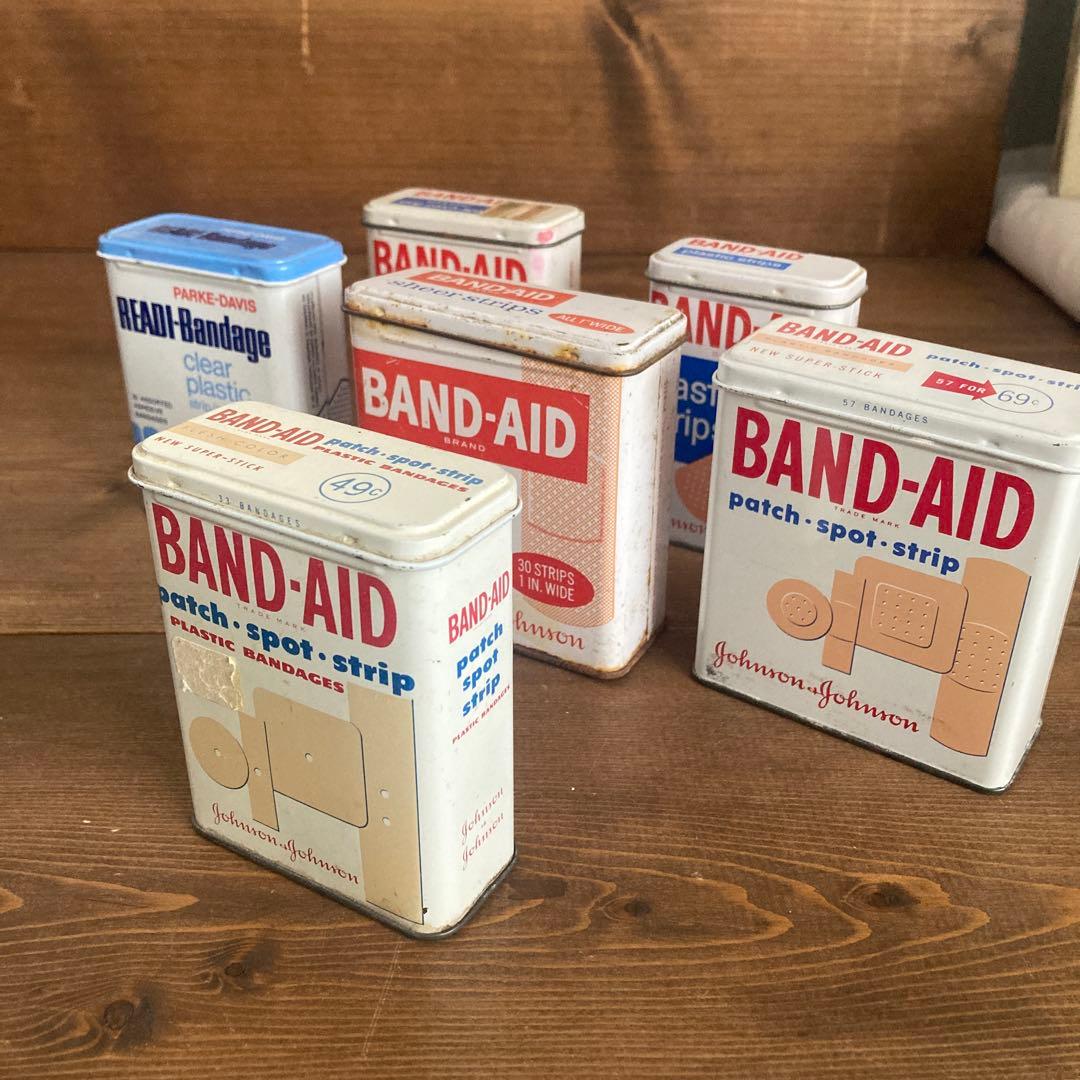 US Vintage ジョンソン&ジョンソン　バンドエイド缶60's 70's