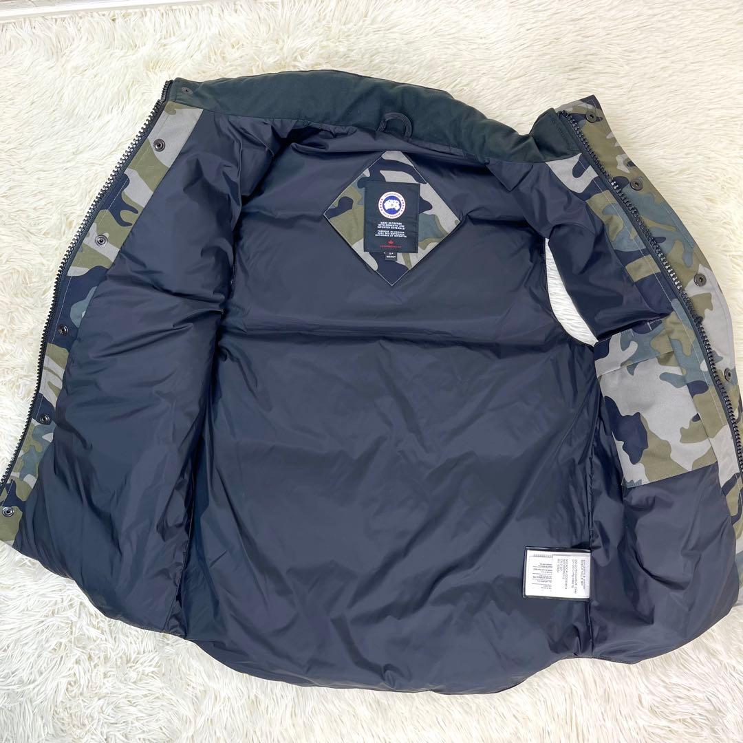 【激レア/美品】カナダグース ギャルソンベスト カモ柄 ミリタリー 迷彩 S