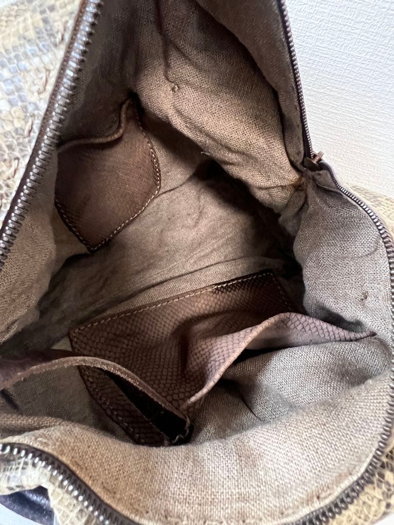 HENRY BEGUELIN パイソン ハンドバッグ トート エンリーベグリン