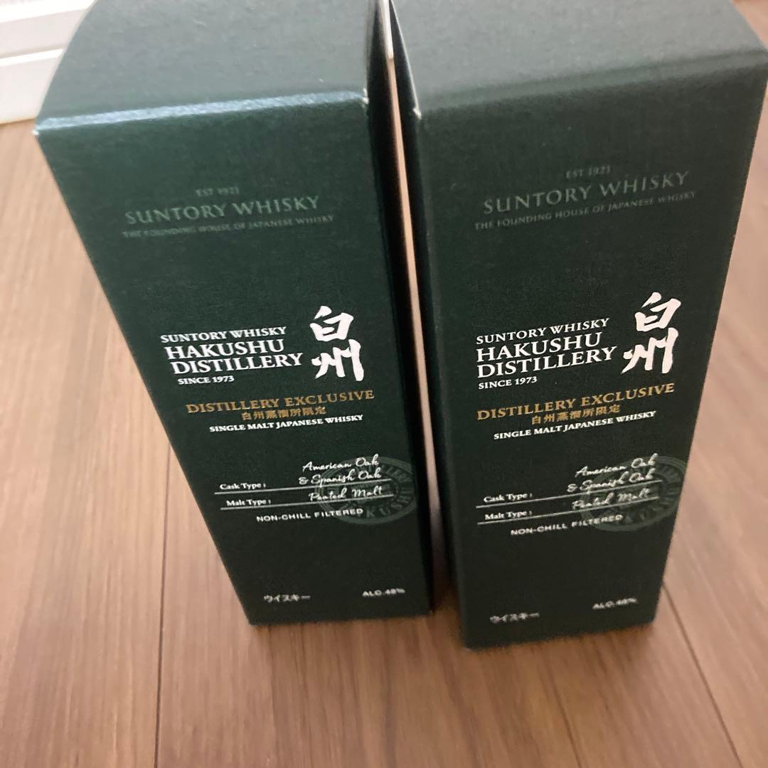 サントリー 白州蒸溜所 シングルモルトウイスキー 180ml 2本