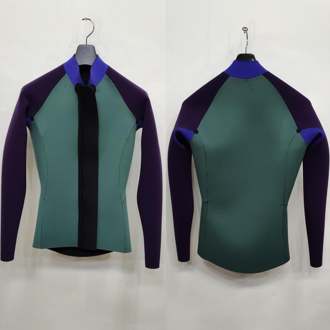 【tossi様☆専用】新品☆ジャージ2mmフロントジップ長袖タッパー　LBサイズ