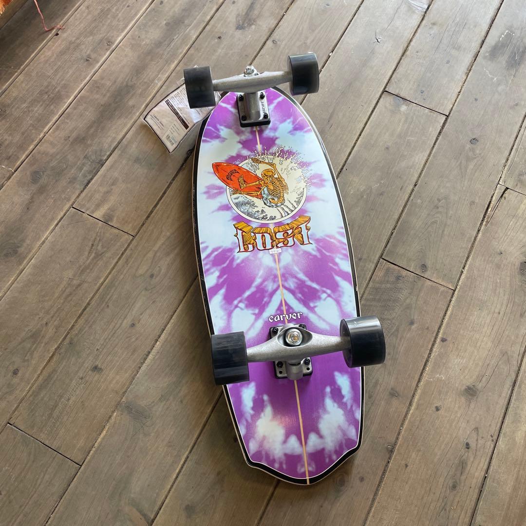 LOST carver タイダイ柄 スケートボード　コンプリート