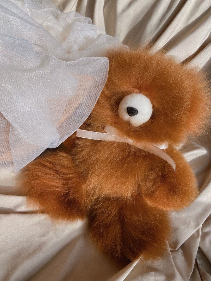 ふわふわアルパカテディベア (ペルー直輸入) ココア