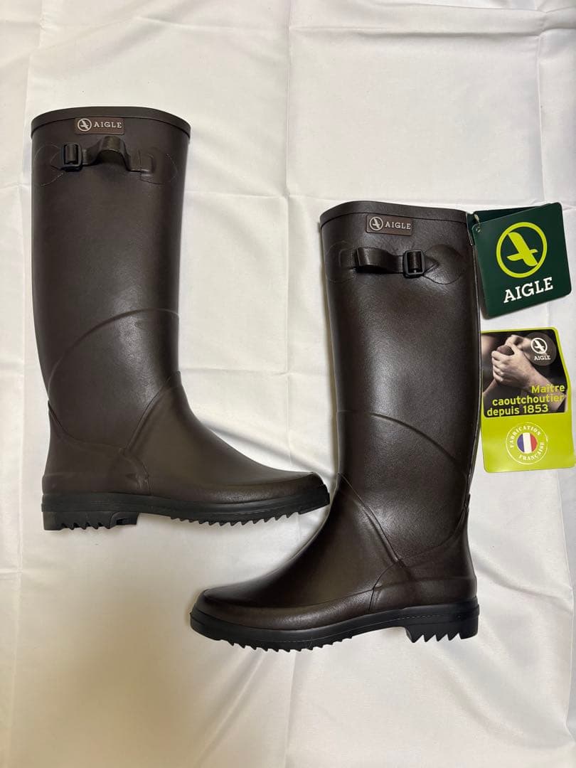新品未使用　AIGLE CHANTEBELLE JP レインブーツ　35