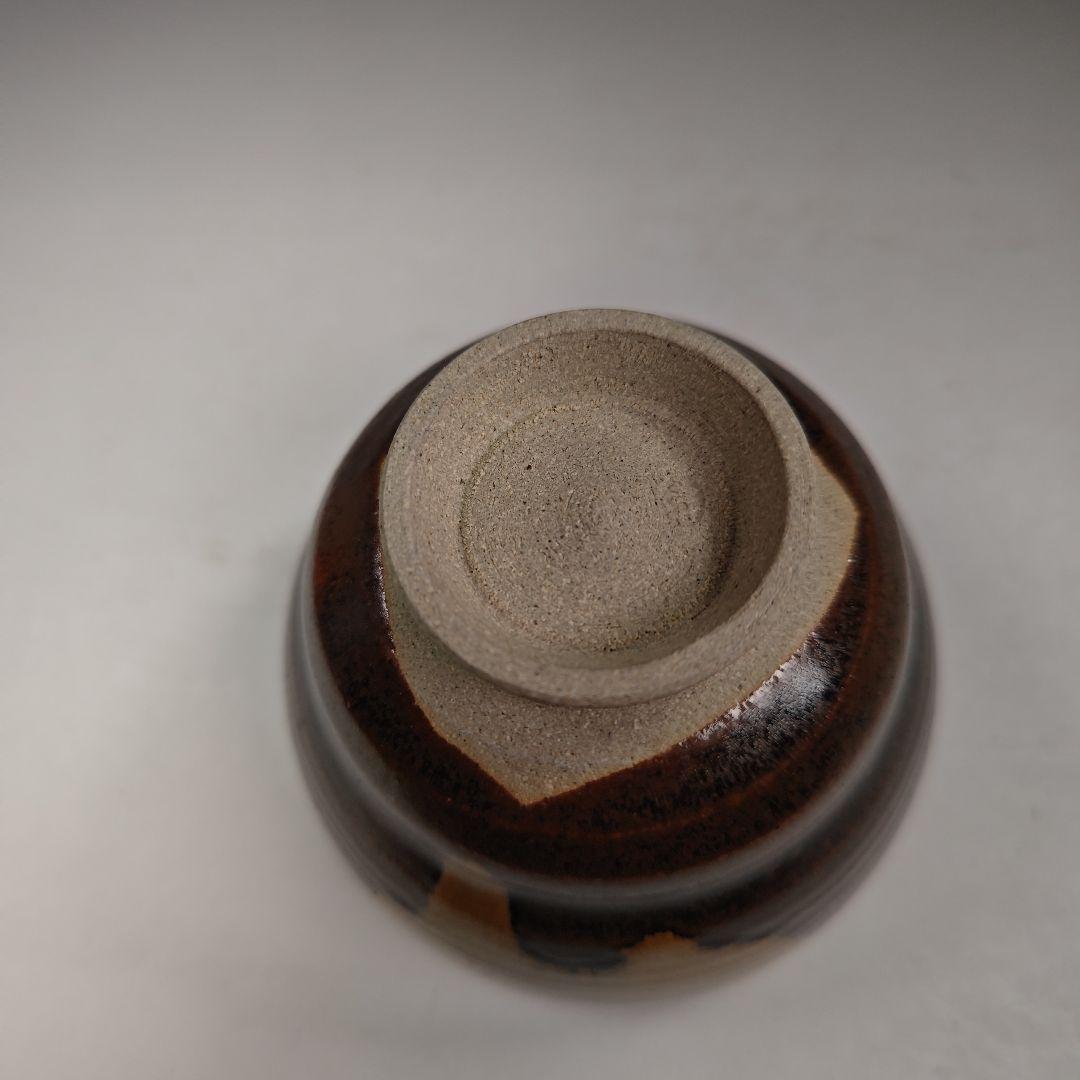 イ359 茶碗『膳所焼胴〆茶碗　共箱』『淡海ぜぜ　陽炎園造』抹茶碗　茶道具