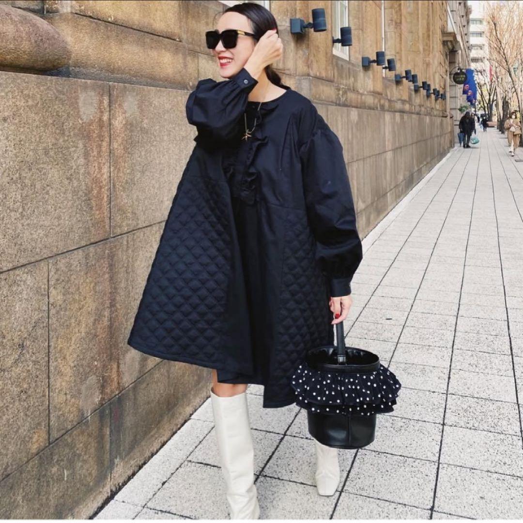 美品❉ ロージーモンスター ボリュームワンピース キルティング フリル