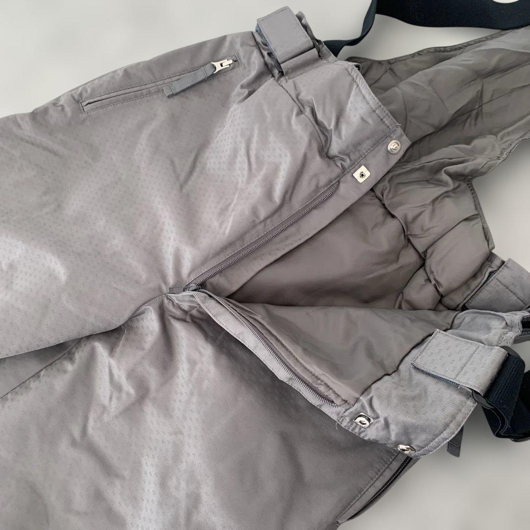 DESCENTE スキーウェア　セットアップ　上下　イエロー　グレー　XL