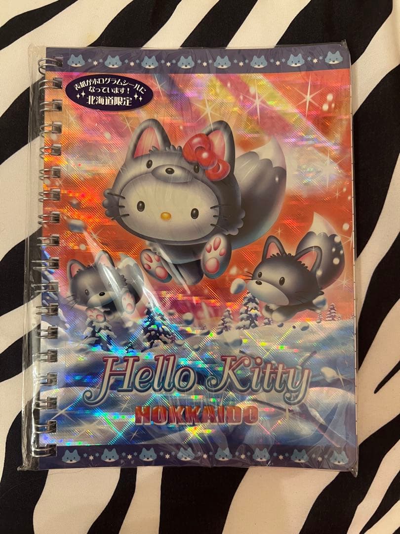 ハローキティ 北海道限定 ノート キタキツネ ご当地キティ メモ帳 平成レトロ