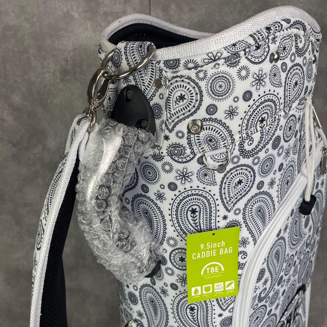 未使用品タグ付き　飛衛門　tobiemon　キャディバッグ　9.5型　5分割