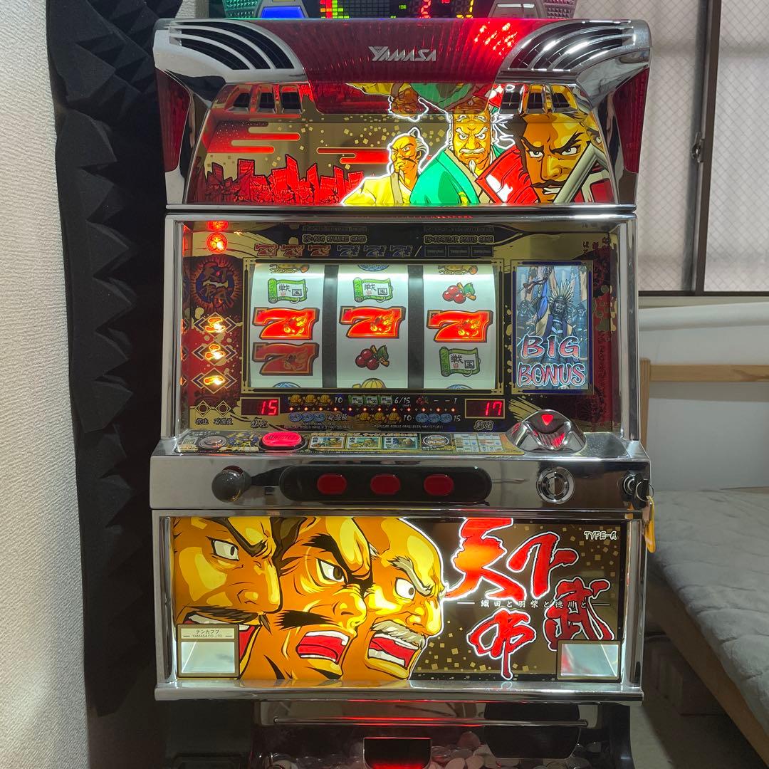 パチスロ　実機　山佐　初代　天下布武　遊戯仕様　中古品