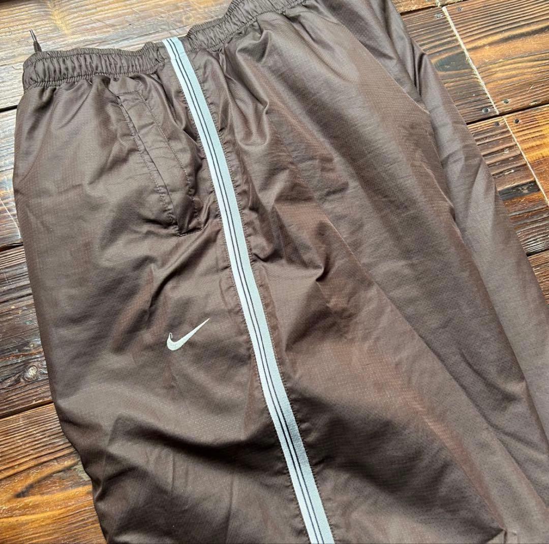 00s ナイキ ナイロン ジャケット パンツ セットアップ 裏地起毛 中綿