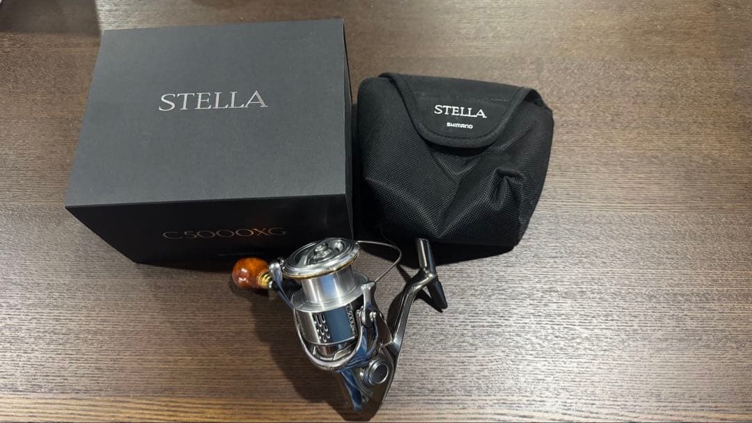 18ステラ　STELLA C5000XG 夢屋花梨ハンドルノブ付き