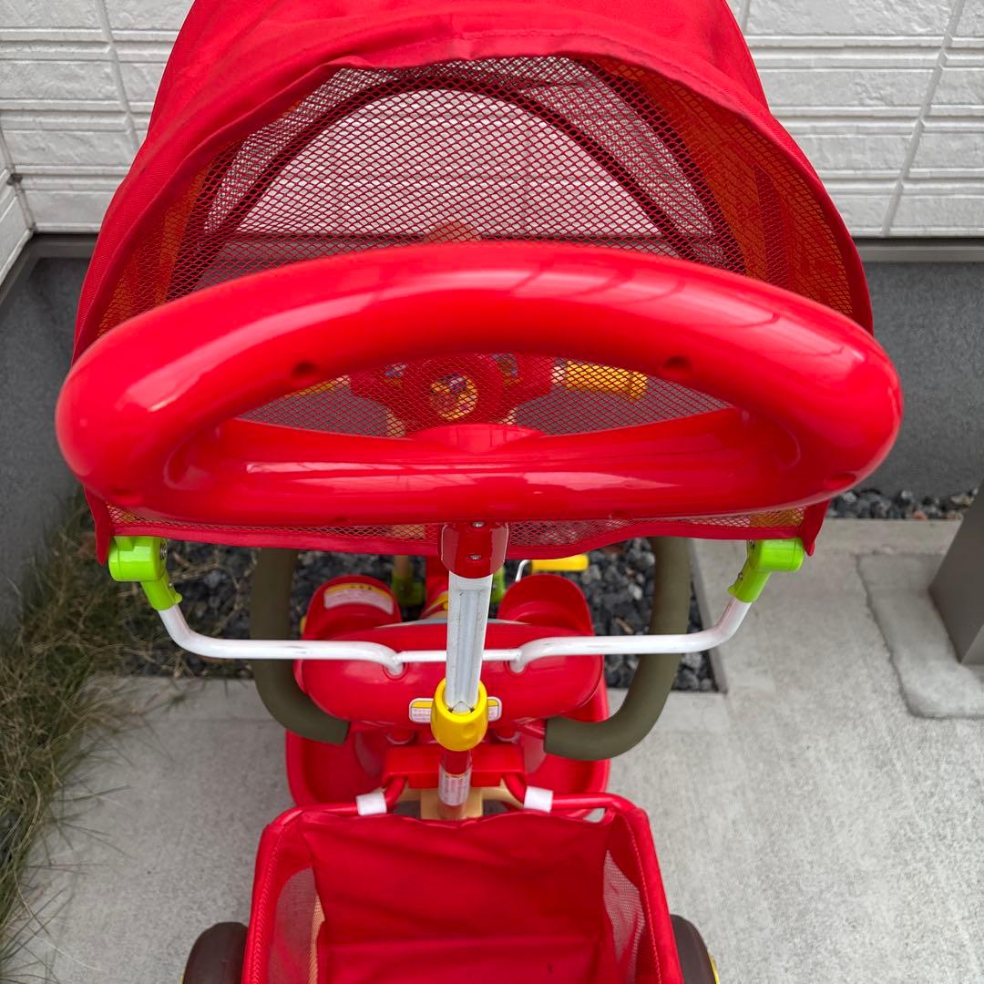 【美品】アンパンマン 三輪車 アンパンマンデラックス2おまけ自転車