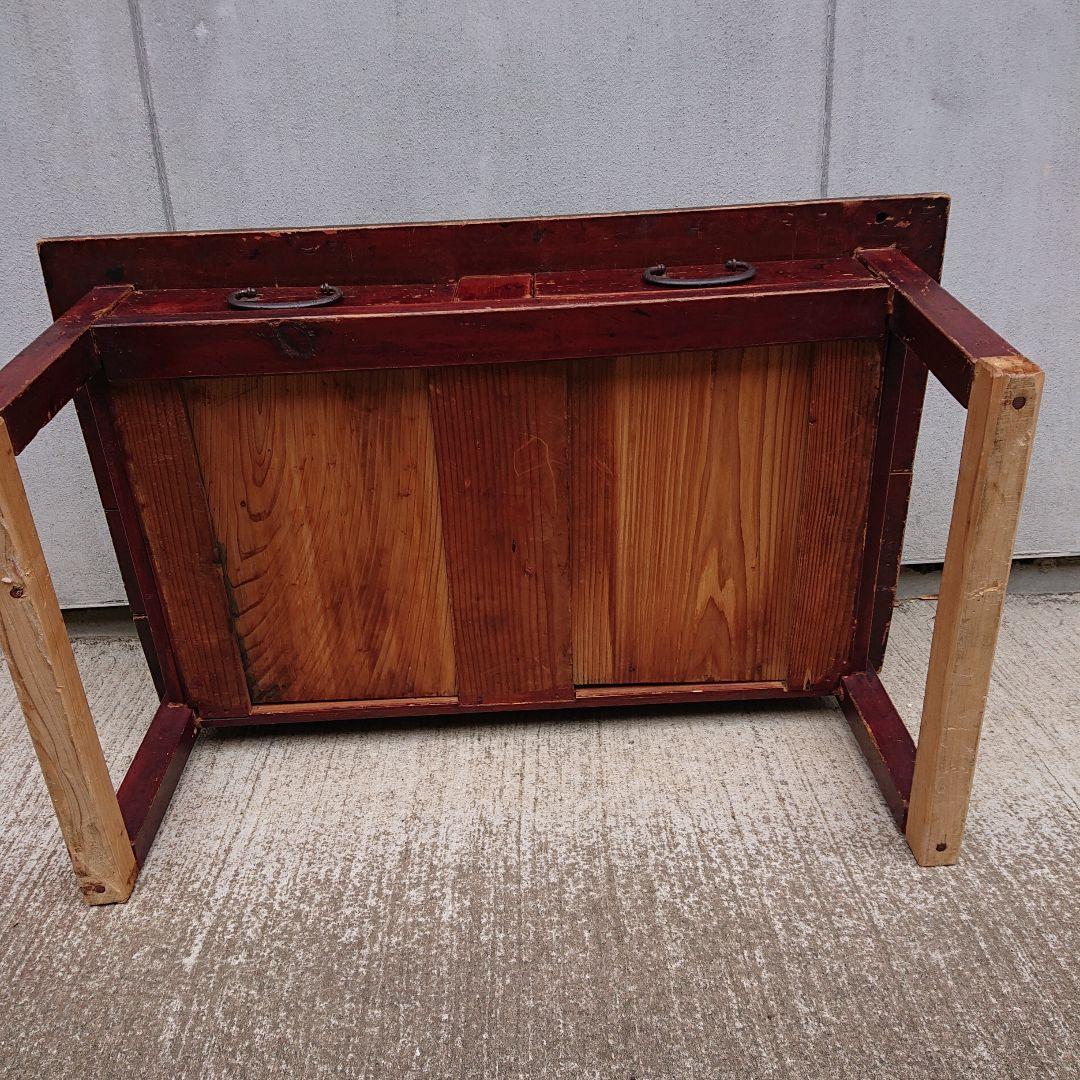 アンティーク レトロ 木製文机 古民家 大正 昭和