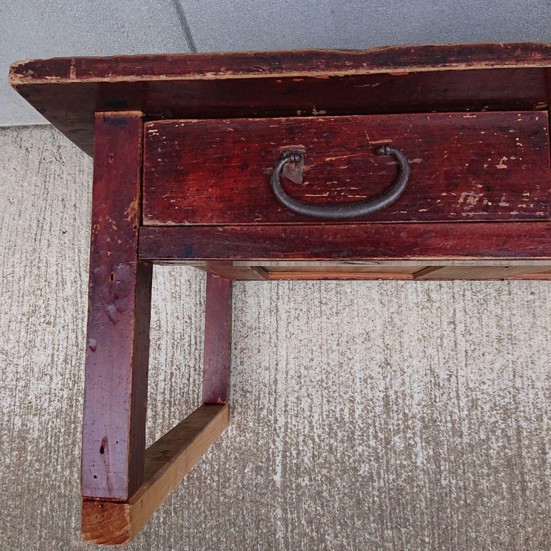 アンティーク レトロ 木製文机 古民家 大正 昭和