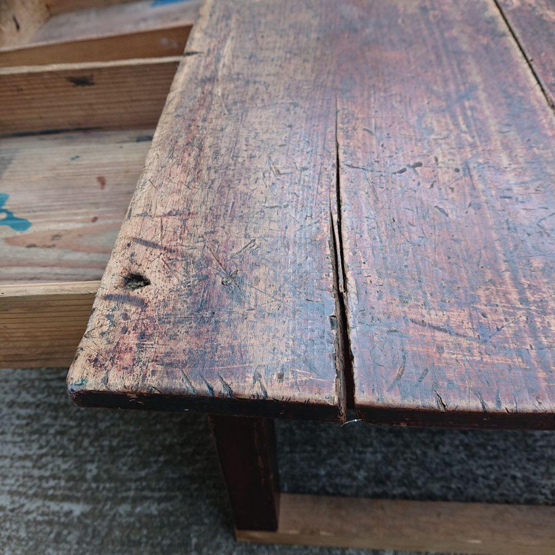 アンティーク レトロ 木製文机 古民家 大正 昭和