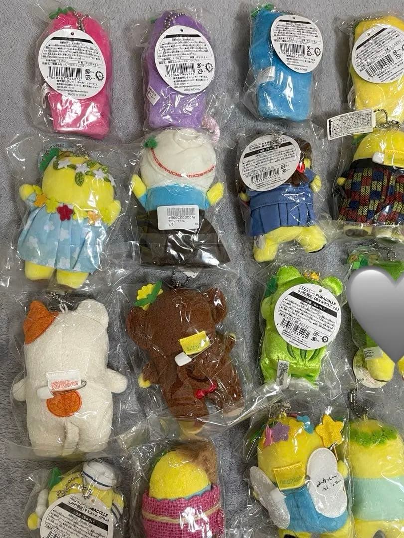 ふなっしーぬいぐるみマスコット＆ぬいぐるみバッジ28体セット！（バラ売り可能）