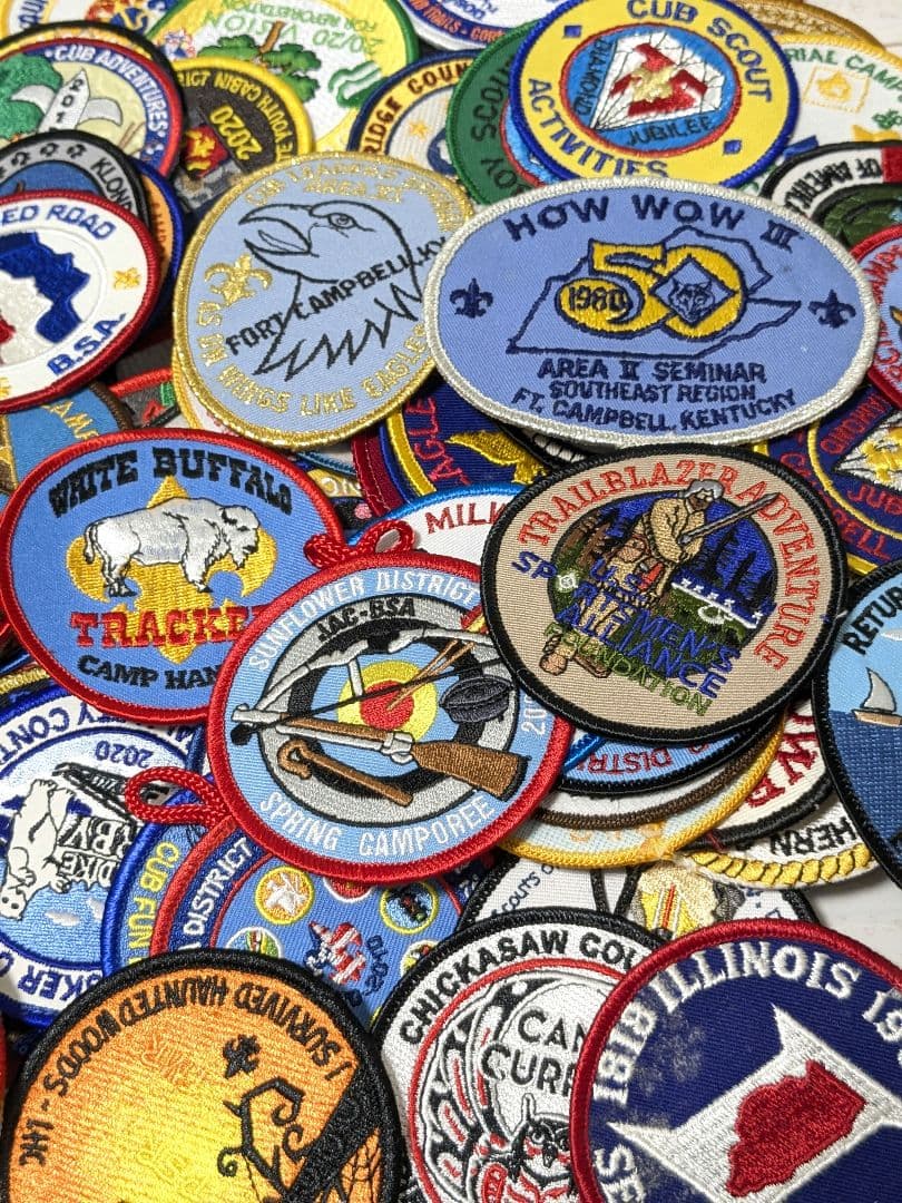 102枚 アメリカ刺繍ワッペン ボーイスカウト まとめ売り ビンテージ 当時物