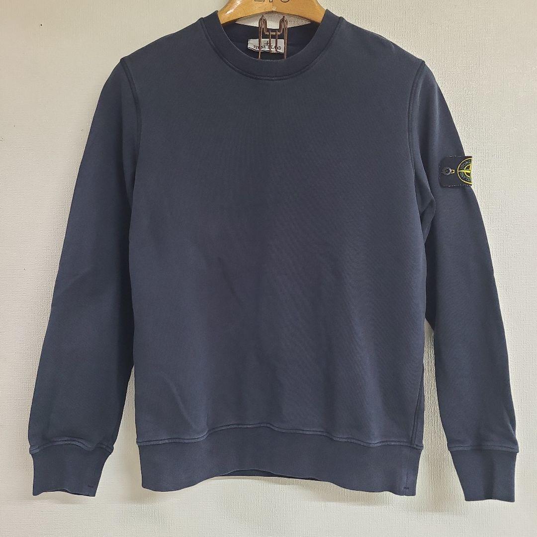 stone ストーンアイランド 濃紺 スウェット 厚手 L ネイビー