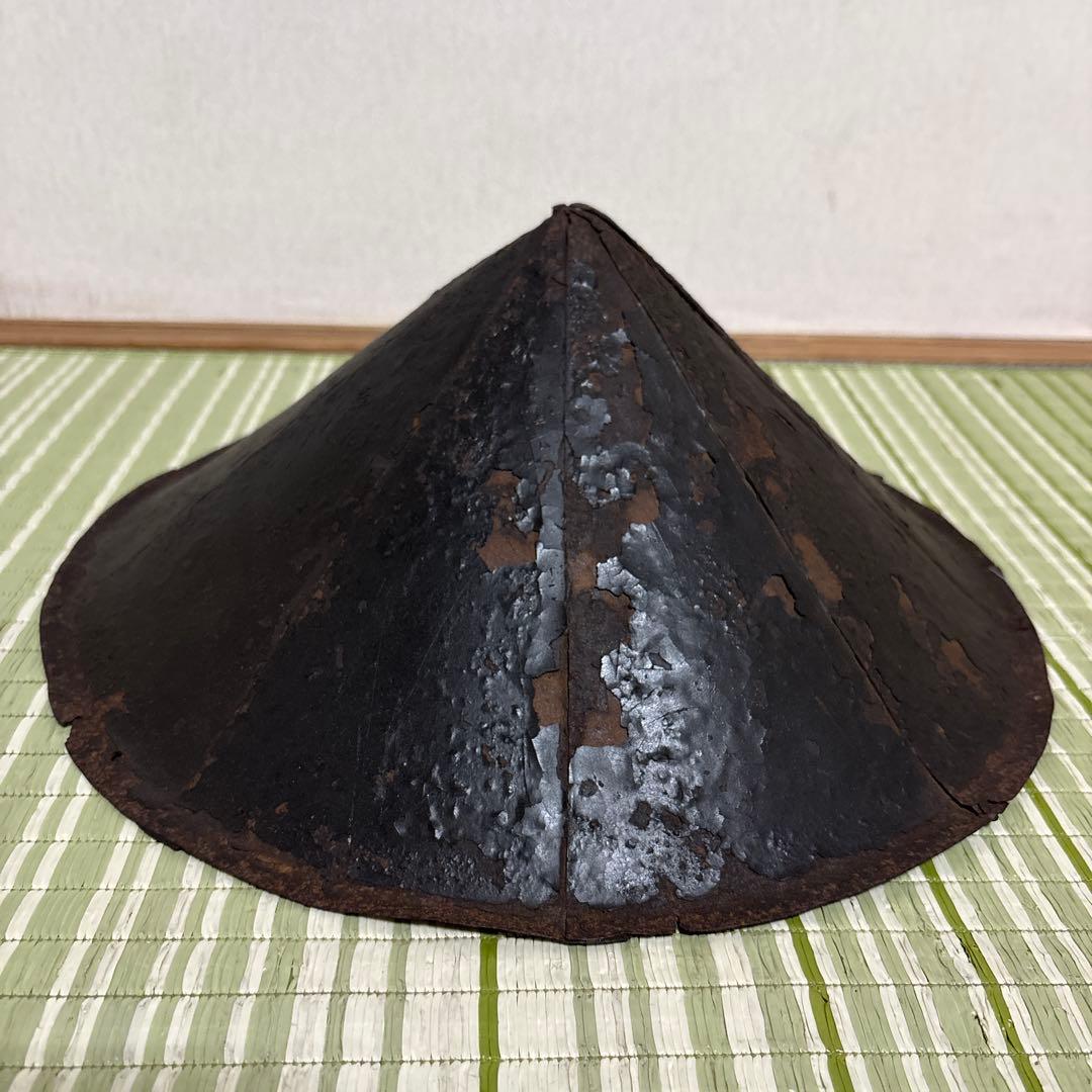 陣笠　サムライ　武具　帽子　戦国　工芸品　骨董品　時代物　鉄製