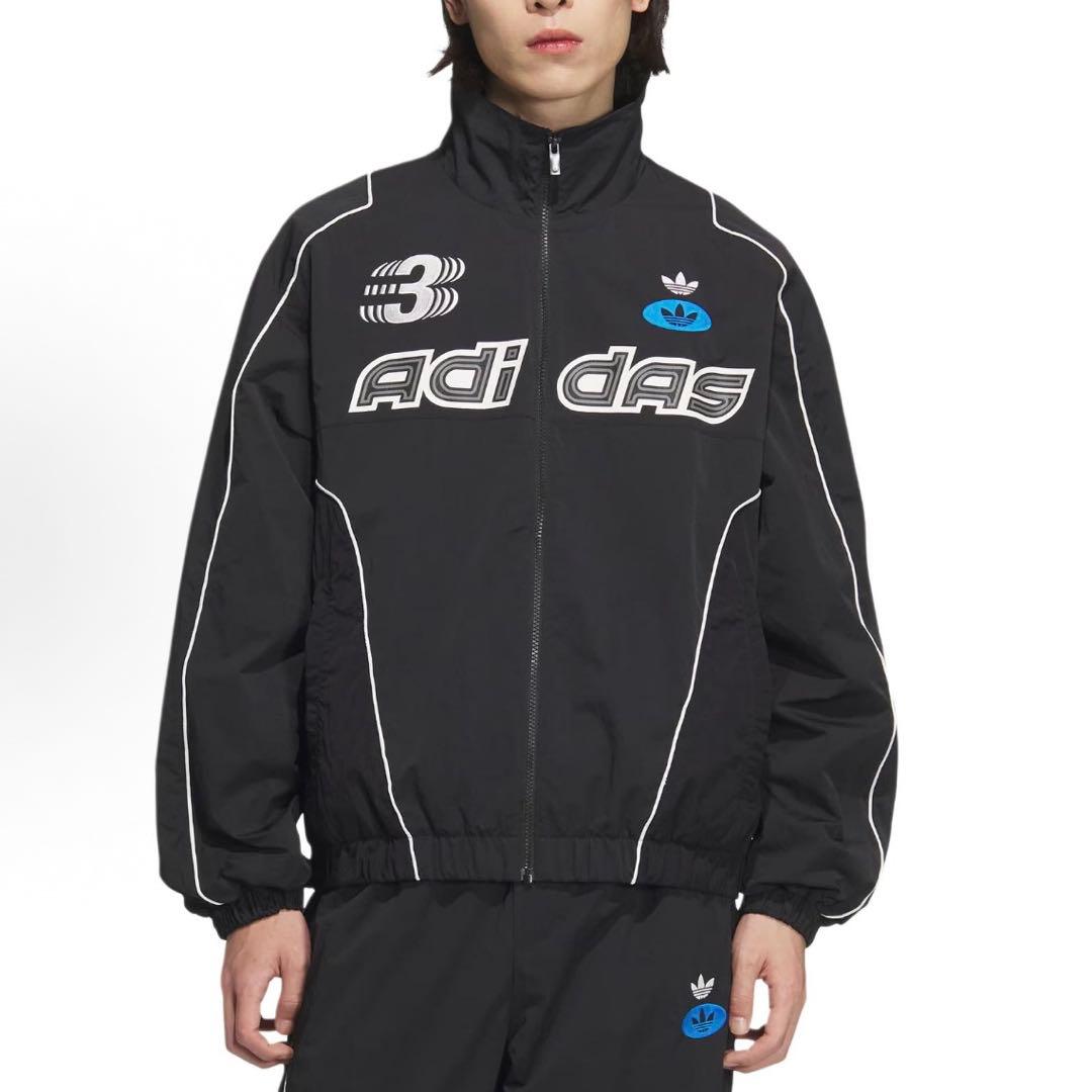 海外限定S ADIDAS レーシングジャケット black JM8033