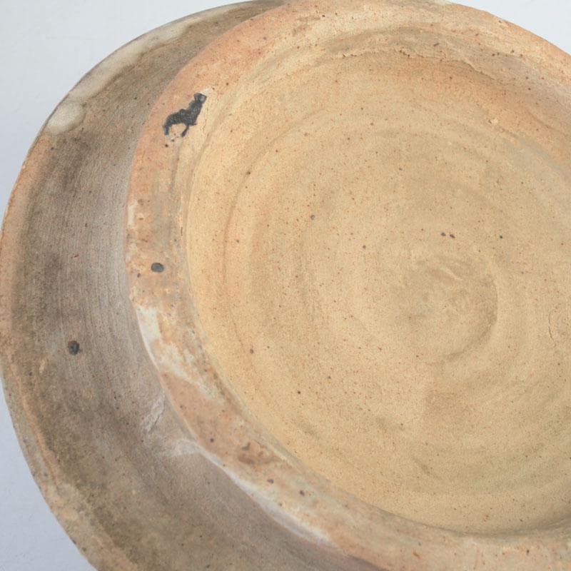 中国　磁州窯　鉄絵　花草文　高麗水指　共箱　V　9891A