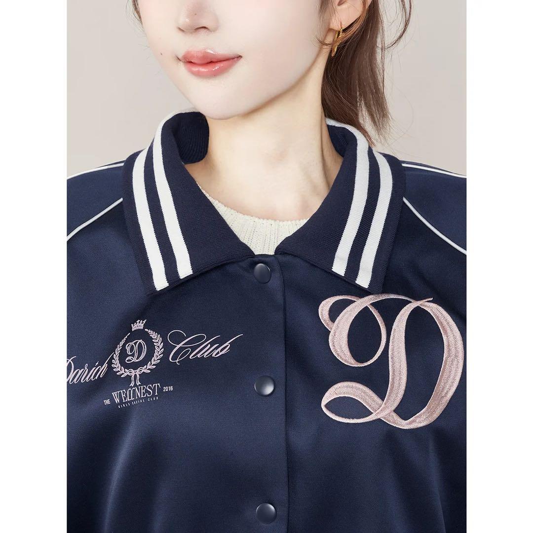 新品タグ付 ダーリッチ Darich Clubスカジャン ネイビー フリー