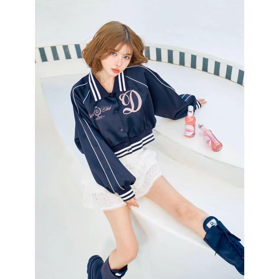 新品タグ付 ダーリッチ Darich Clubスカジャン ネイビー フリー