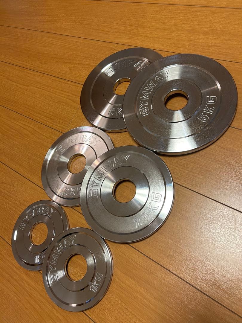 美品！ GYMWAY ジムウェイ 計17.5kg 各2枚×3種プレート セット