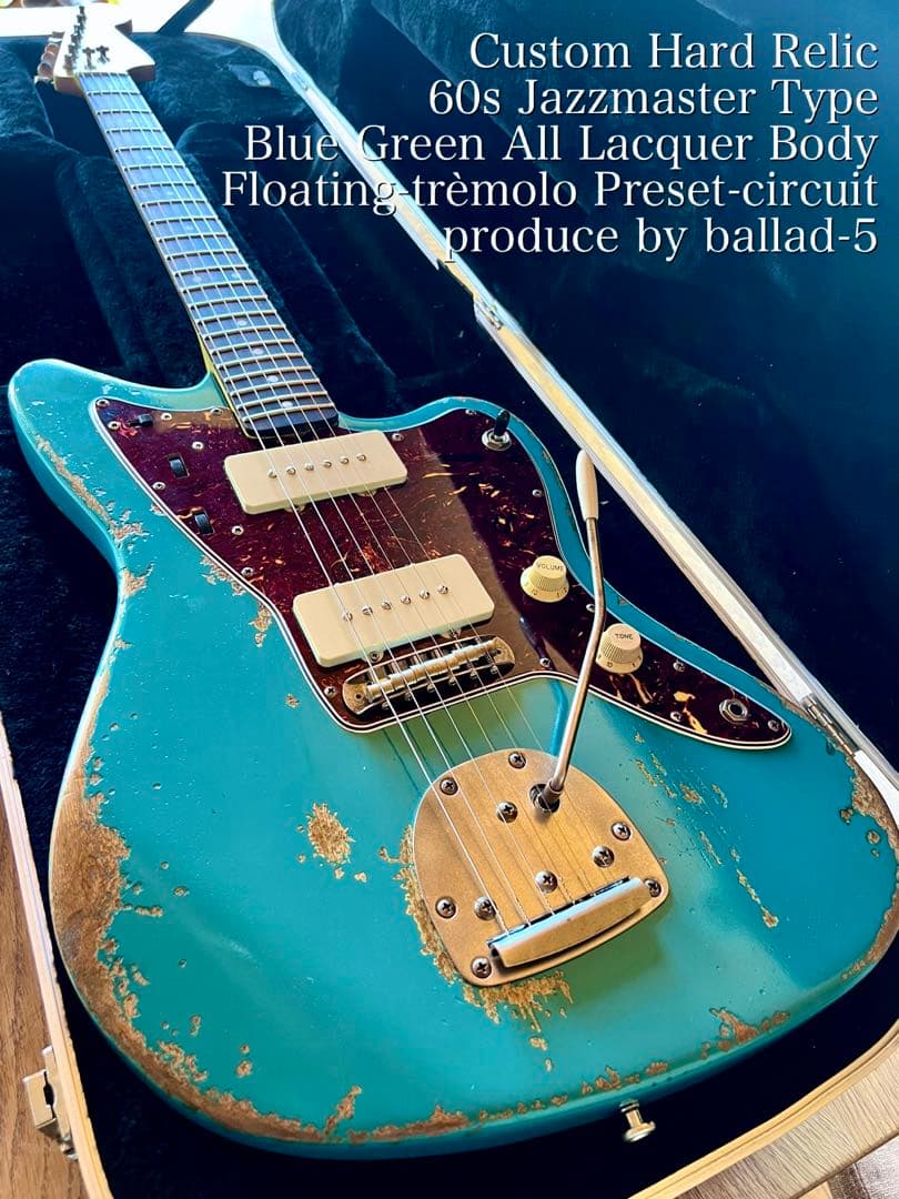 ハードレリック 60sジャズマスタータイプ/ホンマホ オールラッカーボディ