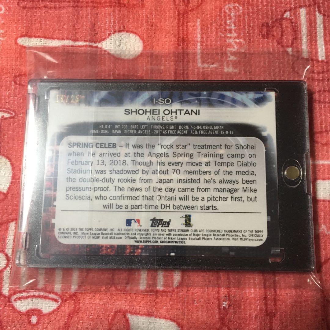 大谷翔平RC\"レア\"スタジアムクラブ　インスタビジョンブラック25枚限定