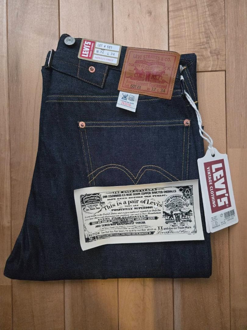 新品 リーバイス LVC 501XX 1933年モデル W32 L34 日本製