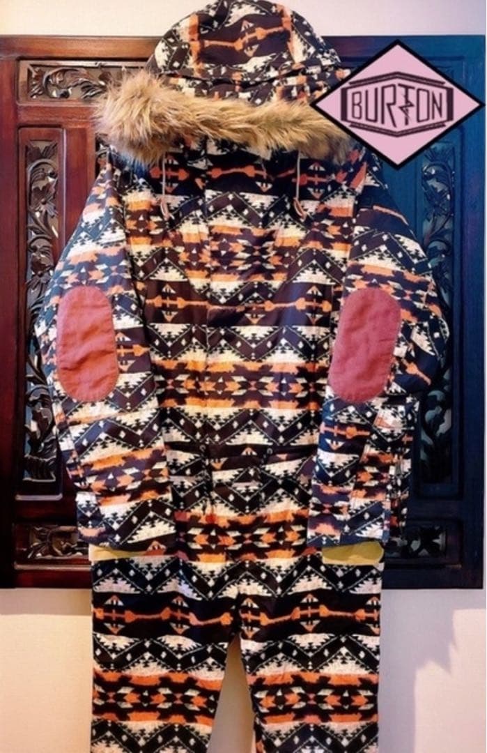 バートン エスニック ジャンプスーツ スキーウェア スノーウェア オルテガ柄