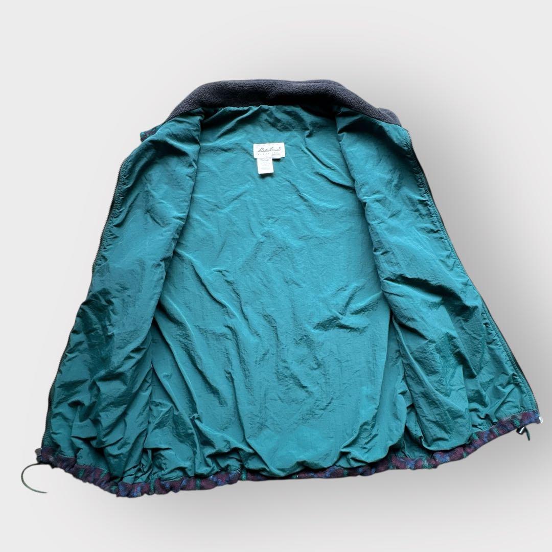 90s USA製 エディーバウアー ポーラテック フリース ベスト ドローコード