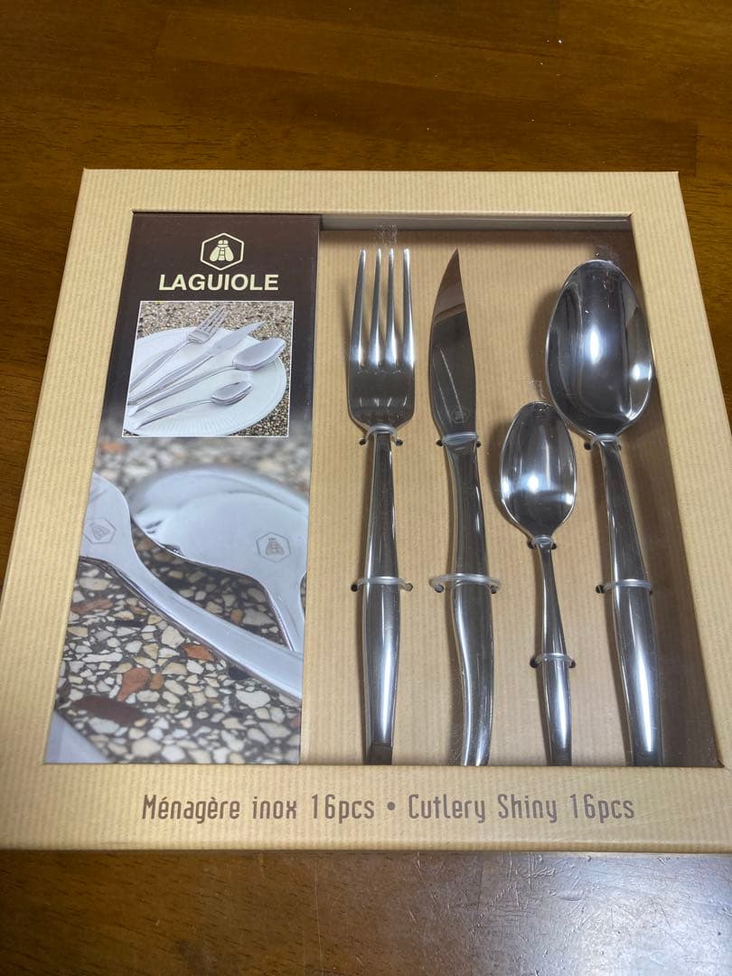 LAGUIOLE ラギオール/ステンレスカトラリーセット 16点