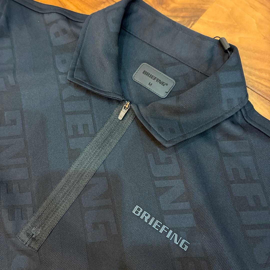 BRIEFING ブラック ジップアップシャツ M 新品未使用品