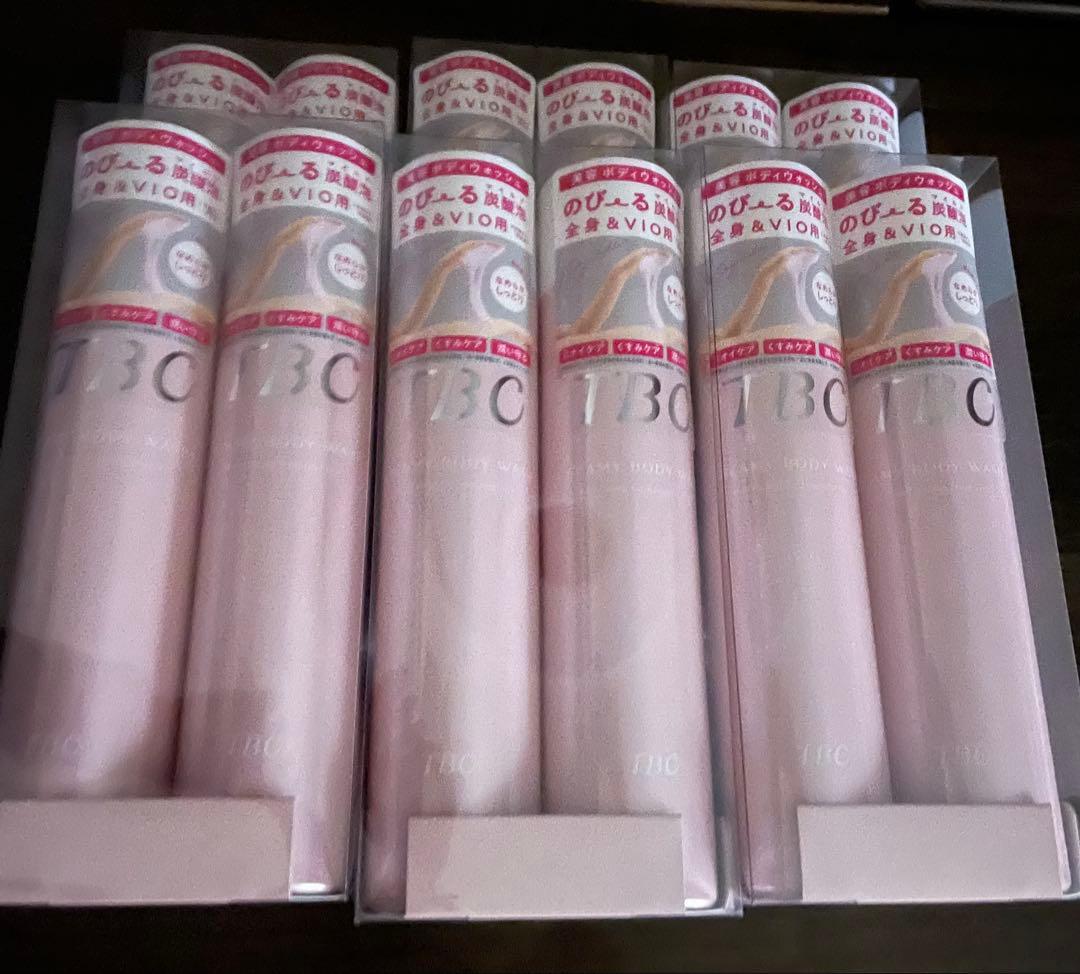 TBC 美容 クリーミーボディウォッシュ のび〜る炭酸泡 250g 12本セット