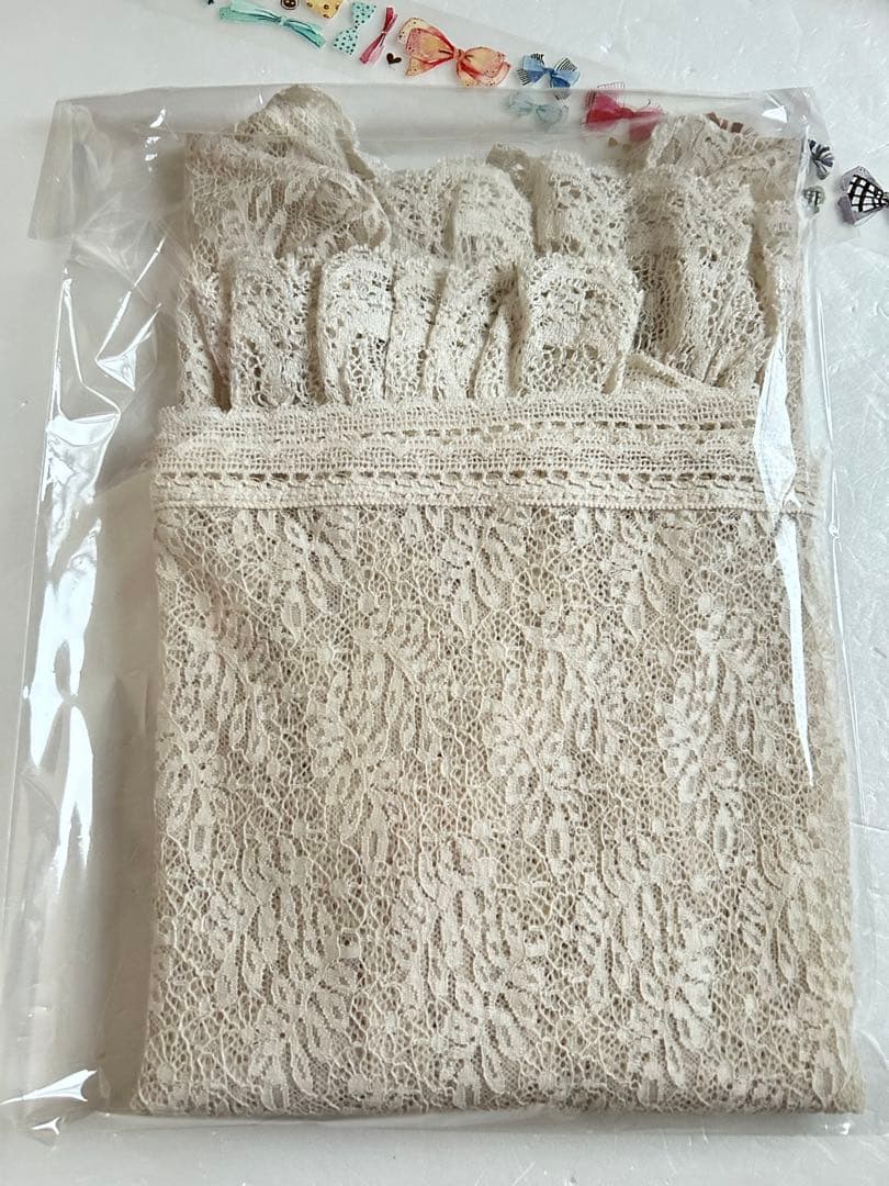 IENA⭐️リーフレースブラウス☆ナチュラル