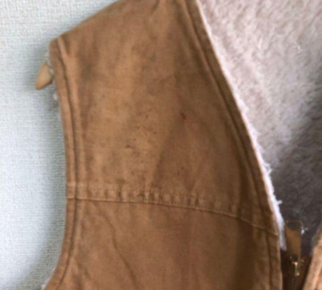 カーハート ボアベスト ブラウン コットン