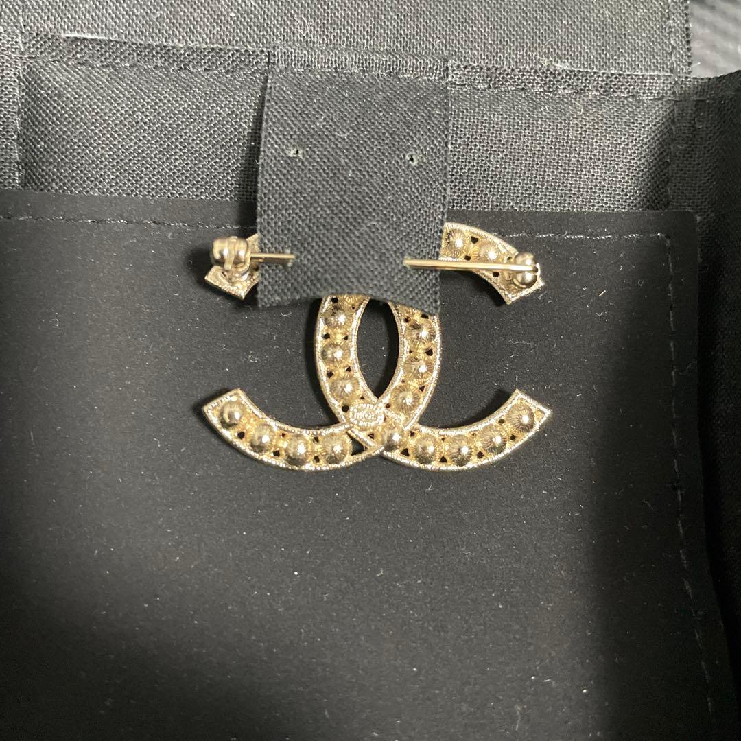 CHANEL シャネル ブローチ ラインストーン