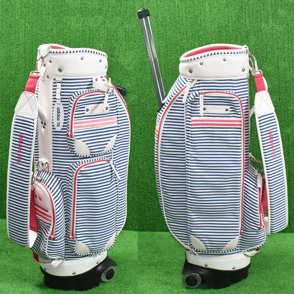 adidas/アディダス ゴルフ レディース キャデバッグ【ボーダー】美品！