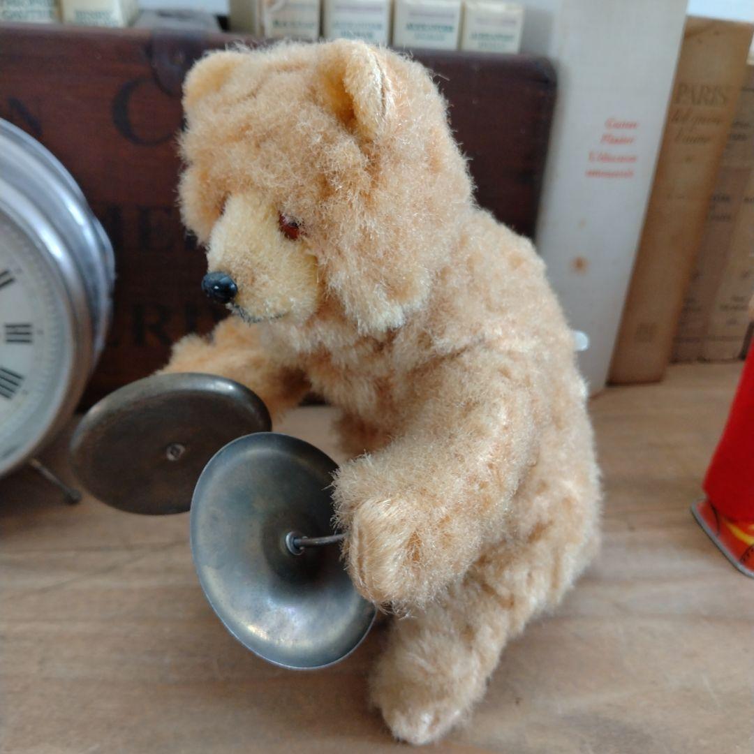 max carlアンティークベア・シンバルクマさん/ゼンマイ仕掛け