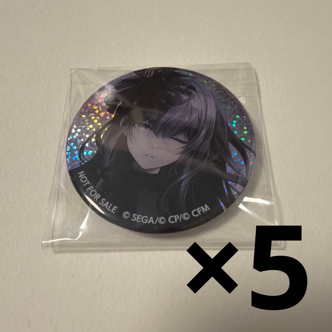 プロセカ　朝比奈まふゆ　缶バッジ　カラパレ　特典　ホログラム　黒百合　5b