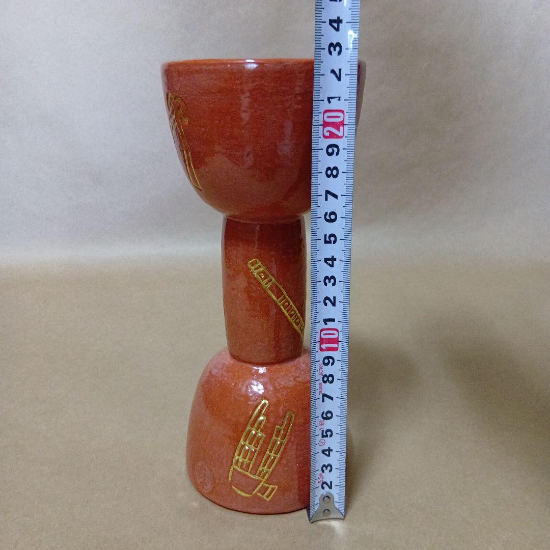 茶道具　赤鼓胴花入