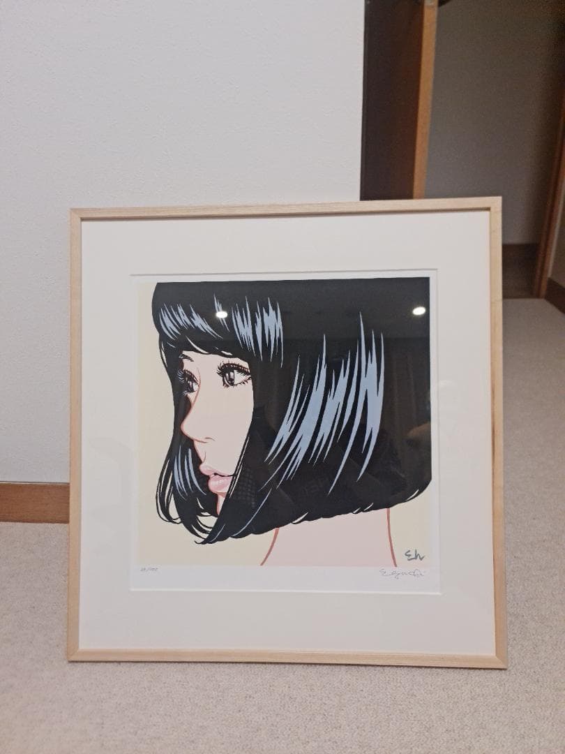 江口寿史　版画（ジークレー）　限定100部　『彼女２（large ver.）』