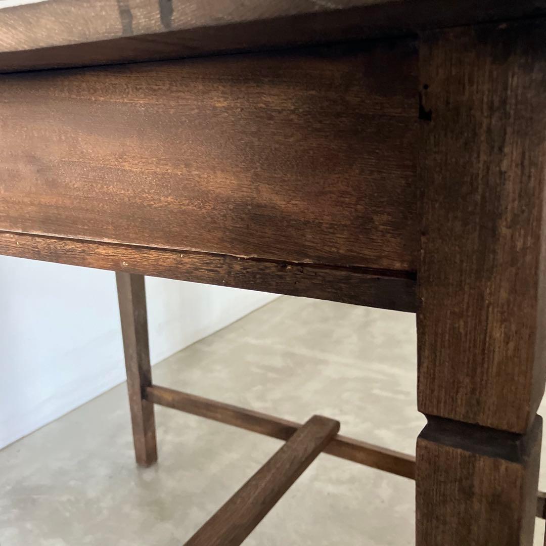 レトロ　アンティーク　ヴィンテージ　古道具　古家具　テーブル　机　木製
